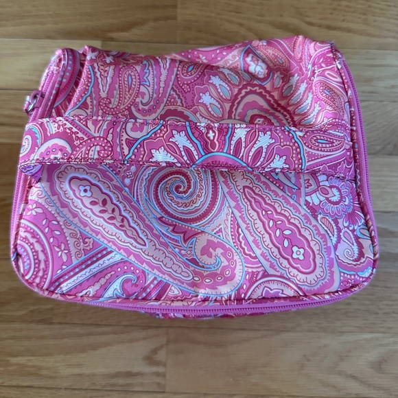 Lauren Ralph Lauren Cosmetic Case Travel Case Train Case Pink Paisley - Picture 4 of 15